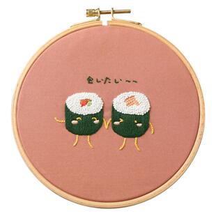 刺绣diy短袖情侣T恤手工寿司材料包自绣衣服成人初学者送男友礼物