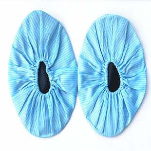 防静电鞋套家用布可反复洗学生机房微机室防尘室内无尘男女士脚套