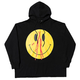 VLONE卫衣闪电联名藤原浩胸前FRIENDS绿红橙V背后大V帽衫连帽卫衣