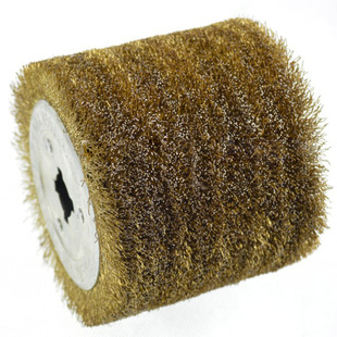 包邮钢丝轮拉丝轮不锈钢拉丝机镀铜钢丝刷木材还原拉纹拉丝抛光轮