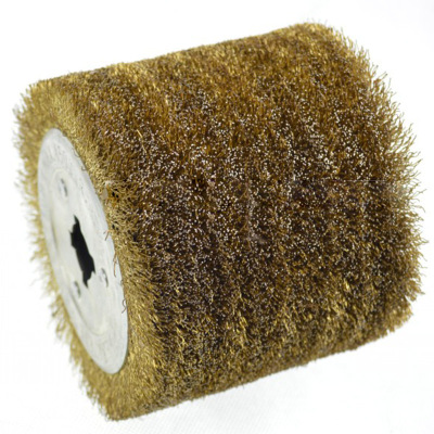 包邮钢丝轮拉丝轮不锈钢拉丝机镀铜钢丝刷木材还原拉纹拉丝抛光轮