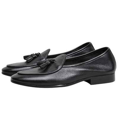 圣尼约德英德懒人流苏豆豆乐福鞋