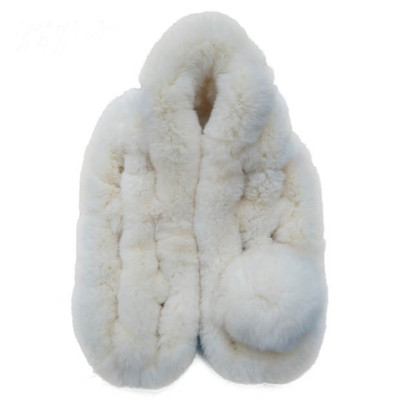 新款獭兔毛围脖皮草冬季加厚保暖