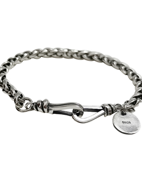 复古做旧项链纯银肖邦古巴骨龙