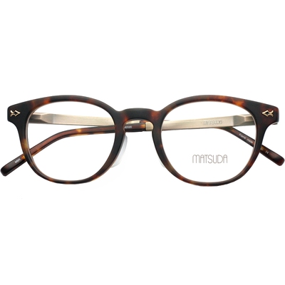 matsuda近视小脸复古纯钛眼镜架