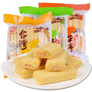 倍利客台湾风味金秋米饼350克非油炸膨化零食大礼包营养早餐食品