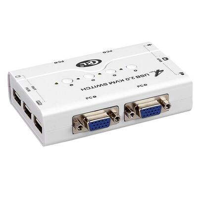 kvm切换器4口vga电脑监控视频usb