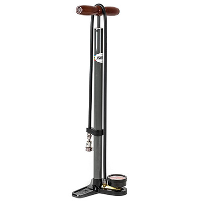 SILCA PISTA PLUS自行车打气筒带压力表高压法嘴美嘴通用多用气嘴