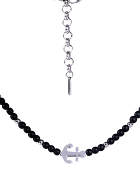 轻奢船锚钛钢吊坠情侣小众锁骨链