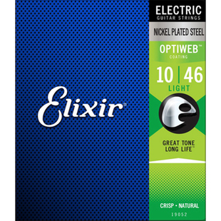 ELIXIR Polyweb/Nanoweb 电吉他琴弦 OPTIWEB 09-42 10-46 送拨片