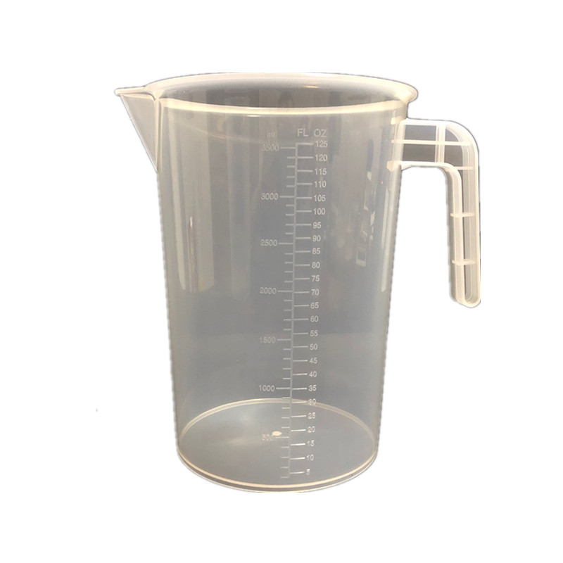 加厚塑料量杯PP带刻度厨房烘焙工具奶茶店专用大容量杯子带盖