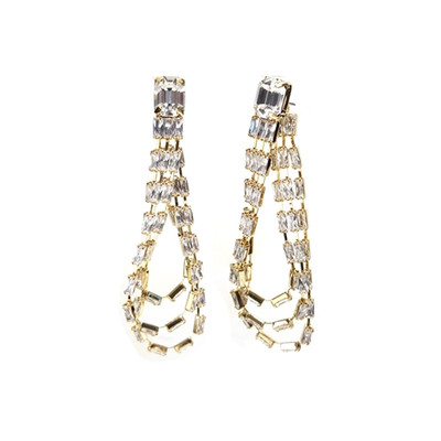 现货耳环YOUNGWON合金优雅水晶