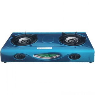 沼气灶绿百合双眼灶脉冲电子点火农村专用2025不锈钢面板加重炉头