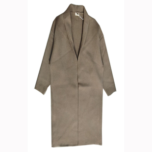 韩版新款羊毛绒毛衣开衫加厚外套宽松显瘦中长蝙蝠袖秋冬学院潮女