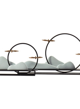 新中式风家居客厅展示架装饰品