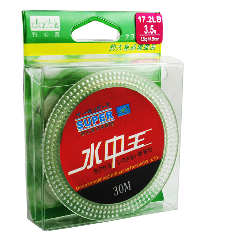 特价名仕钓具正品渔线 钓鱼线水中王30 50 100米垂钓用品渔具鱼具