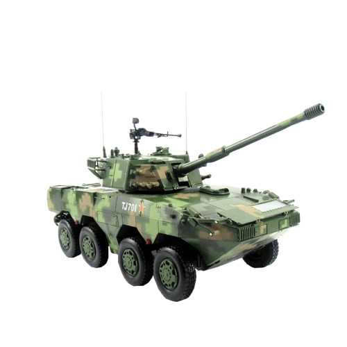 105mm轮式自行突击炮模型8轮装甲车迫击炮坦克车合金加榴炮1:22