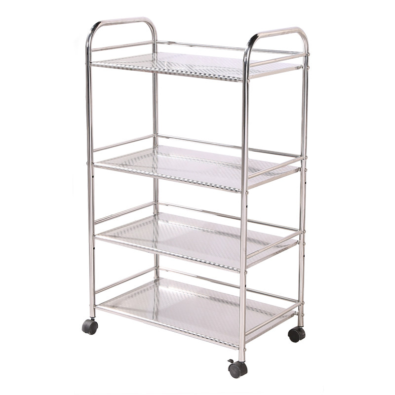 四层不锈钢厨房微波炉置物架