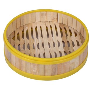 蒸锅蒸笼层单买蒸饺蒸肉18cm笼子草盖子竹制14.5cm圆形竹编家用