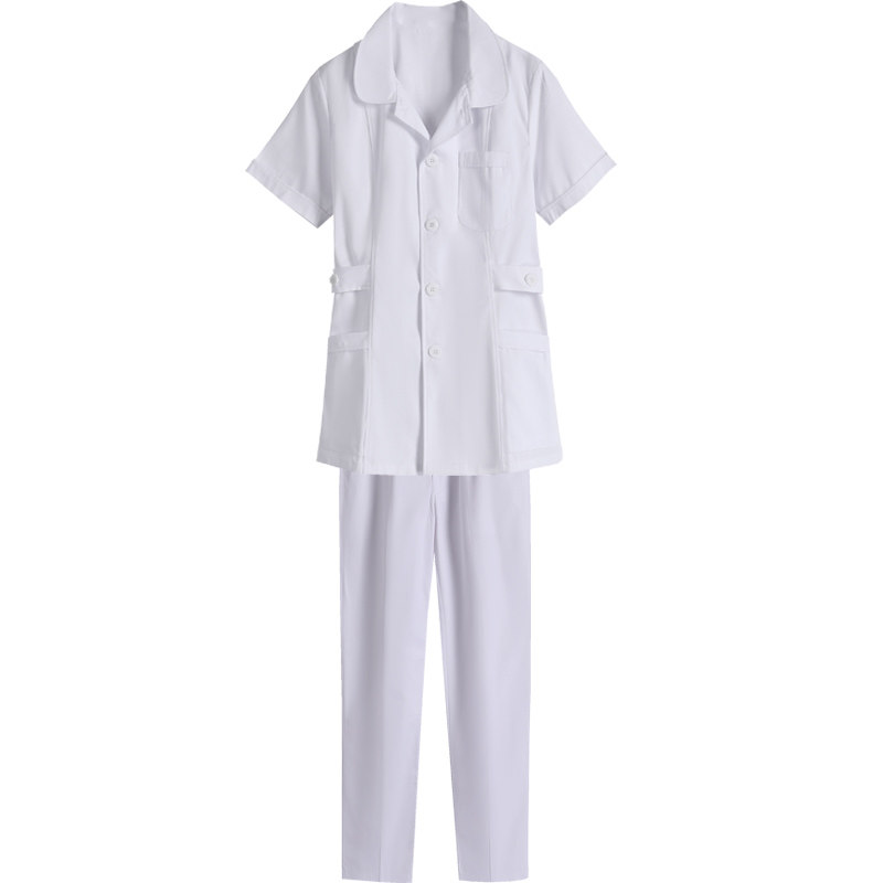 护士服分体套装夏偏襟立领小圆领修身口腔牙科美容院工作服导诊服