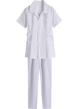 分体偏襟立领修身牙科导诊护士服