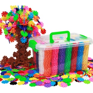 积木雪花片大号智力拼插拼装男女孩儿童益智玩具岁1000片装legao