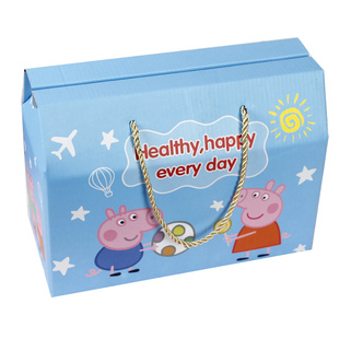 六一儿童节礼盒宝宝满月回礼喜蛋饼零食干果正方盒新年礼品包装盒