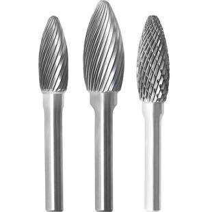 金鹰牌硬质合金旋转锉钨钢磨头金属铣刀椭圆交叉单齿H HX1025M06