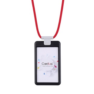 cardfuss滑盖优雅门卡识别证挂牌吊牌证件卡套工作证挂脖带卡夹安全扣圆绳挂绳员工门禁卡套厂牌胸卡套工牌套