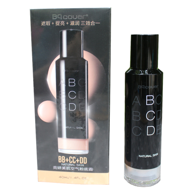 国货佩翘封面bq养肤粉底液遮瑕水润持久保湿控油不脱妆BBCD霜裸妆
