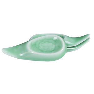 唐宫青瓷陶瓷筷子架餐具居家厨房配件创意筷子托酒店筷枕汤勺筷座