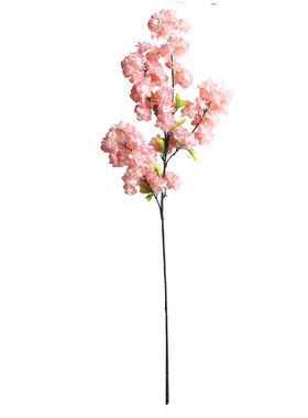 长枝仿真布料樱花桃花布景商场