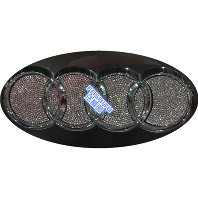 镶钻奥迪车标钻石装饰贴TTA1A3A4A5A6SA7A8LQ1Q3Q5Q7改装车贴钻石