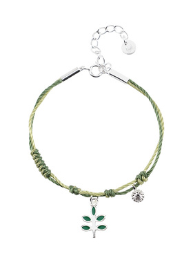 thisness秘密花园纯银手链编绳