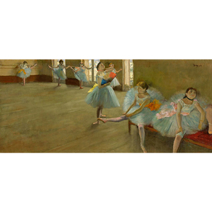 芭蕾女孩德加现代人像小众艺术装饰画大尺寸客厅走廊书房玄关挂画