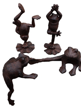 欧式风瑜伽铸铁电视柜样板间青蛙