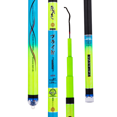 达瓦鲤鱼竿超轻日本进口碳素手竿