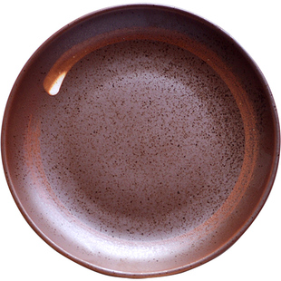 日式和风餐盘陶瓷釉下彩盘子圆盘饭盘家用菜盘小菜盘古朴餐饮具