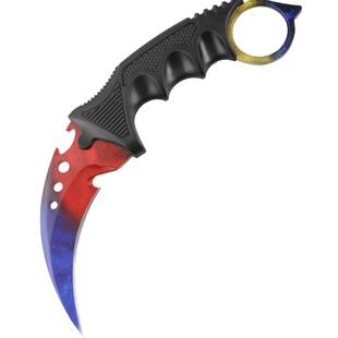 户外爪刀子特战刀直刀锋利刀具鹰爪刀防身武器开刃中国战术小弯刀