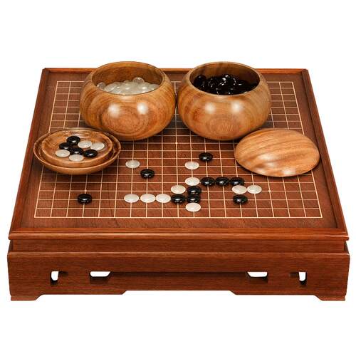 御圣围棋象棋双面两用套装围棋棋盘围棋子实木围棋盘木质象棋棋盘