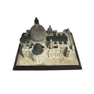 可定制仿古建筑模型旅游树脂工艺品意大利圣彼得大教堂创意摆件
