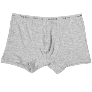 4条包邮 莘迪金K105B 男士莫代尔平脚纯色内裤透气男式四角裤头