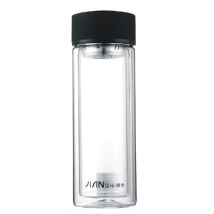 富光双层玻璃杯水杯男女士创意便携320ml-400ml商务杯过滤网茶杯