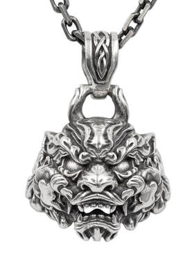 原创925纯银唐狮霸气吊坠男士