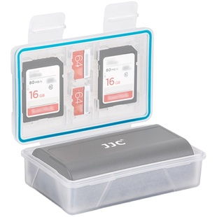 JJC 适用佳能相机电池盒5D4 800D G7X3富士XT30 x100v索尼RX100M6/M3 A6000 A6400尼康单反理光收纳盒防潮