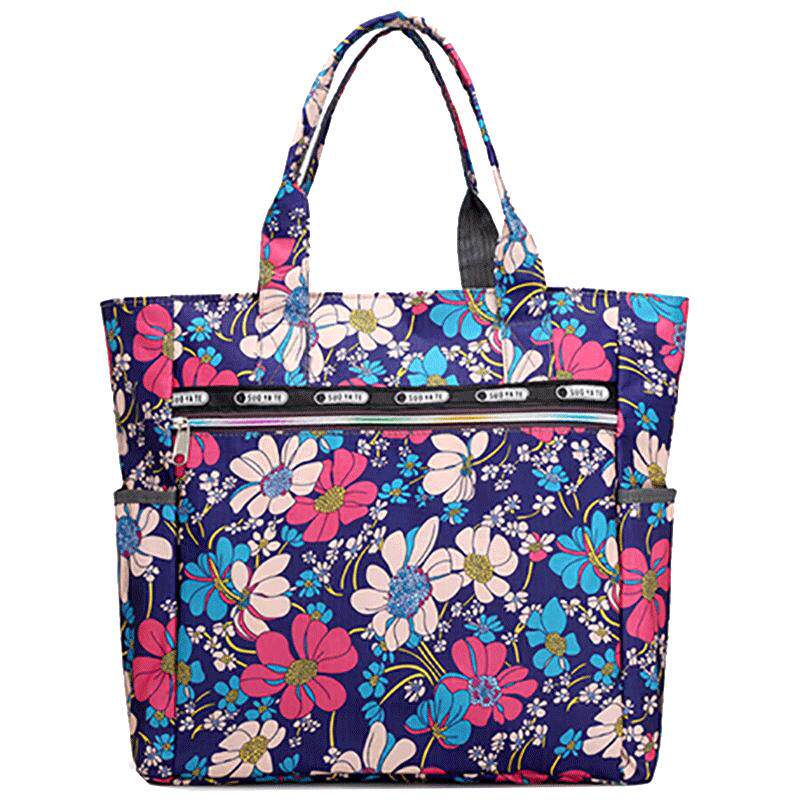 牛津布包中老年女包妈妈2025新款防水印花帆布包大容量单肩布袋包