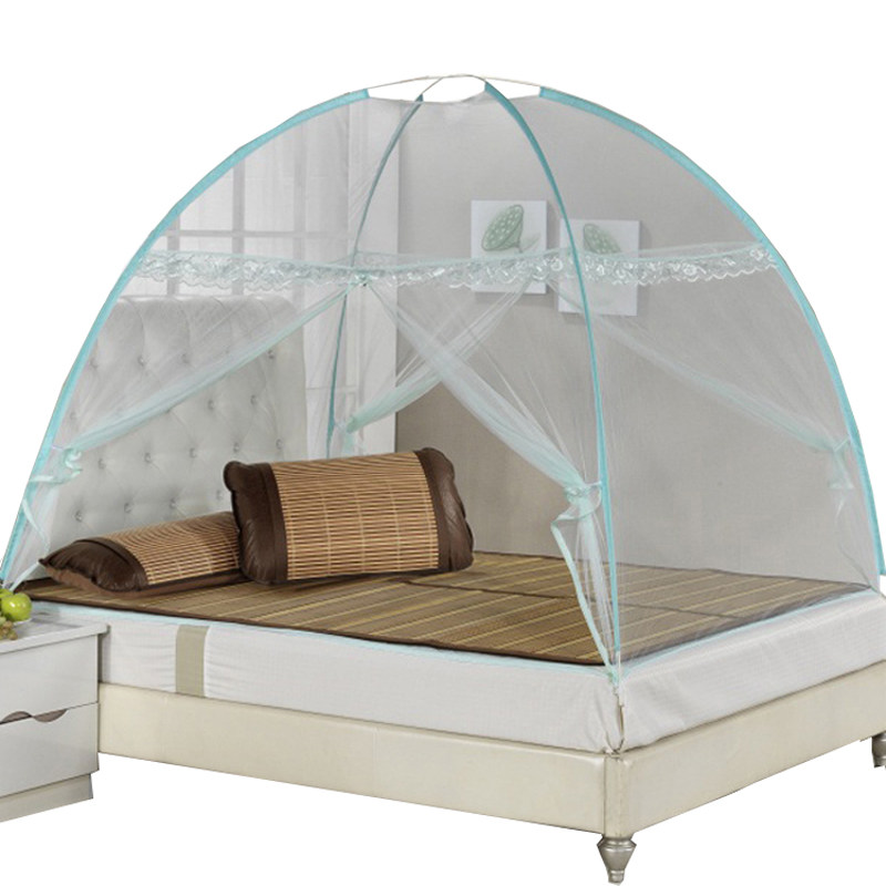 魔术蚊帐蒙古包免安装可拆洗有底自动折叠学生蚊帐0.8米90m80*180