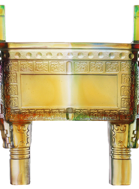 古法琉璃鼎盛千秋居家开业礼品