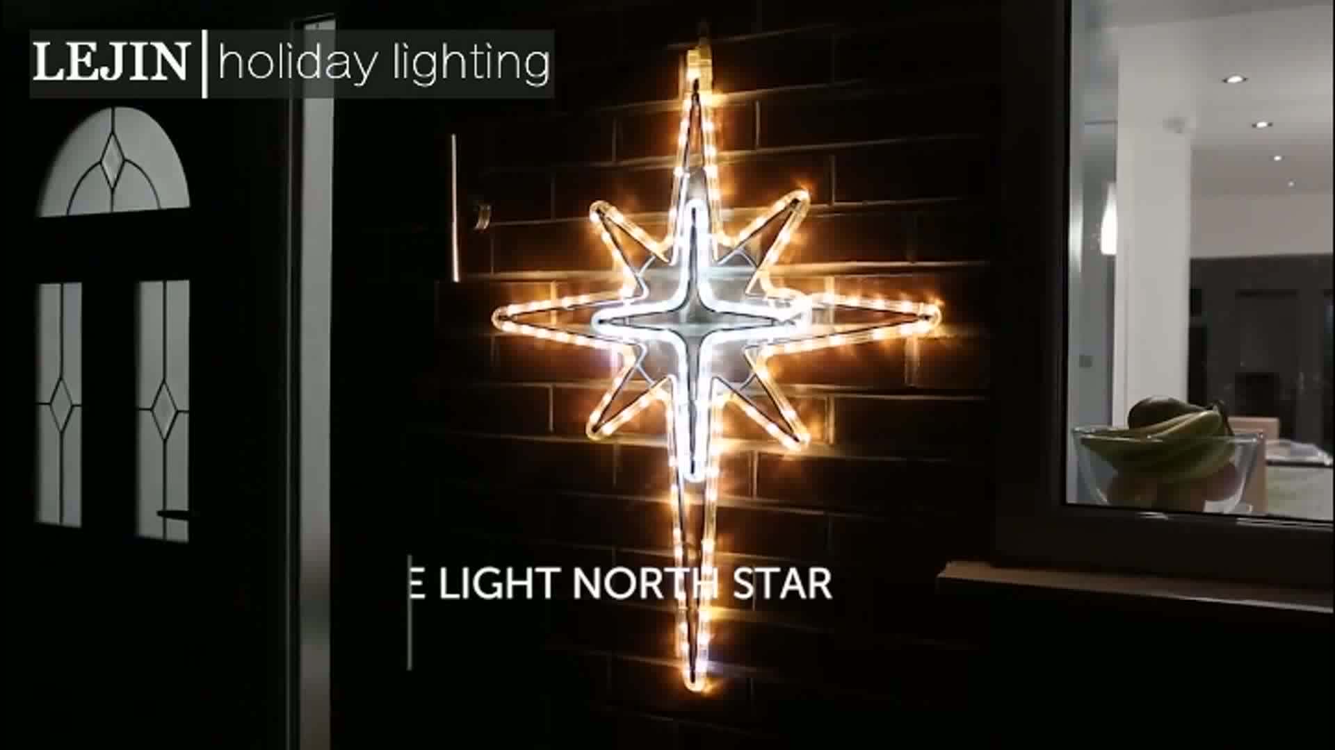Professional Led Christmas Star String Lights For Festoon Motif Light