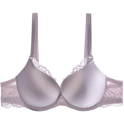 厚款光面小胸平胸女士花边内衣